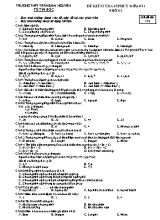 Đề kiểm tra Giữa học kì I môn Tin học Lớp 11 - Mã đề 112 - Trường THPT Trần Khai Nguyên (Có đáp án)